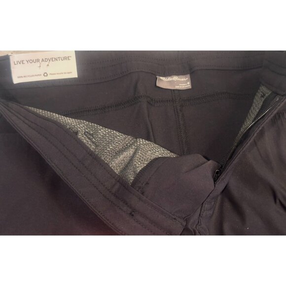 Eddie Bauer Womens Rainier Shorts Black Size 6 Mid Rise Stretch Casual Outdoors - Picture 6 of 7